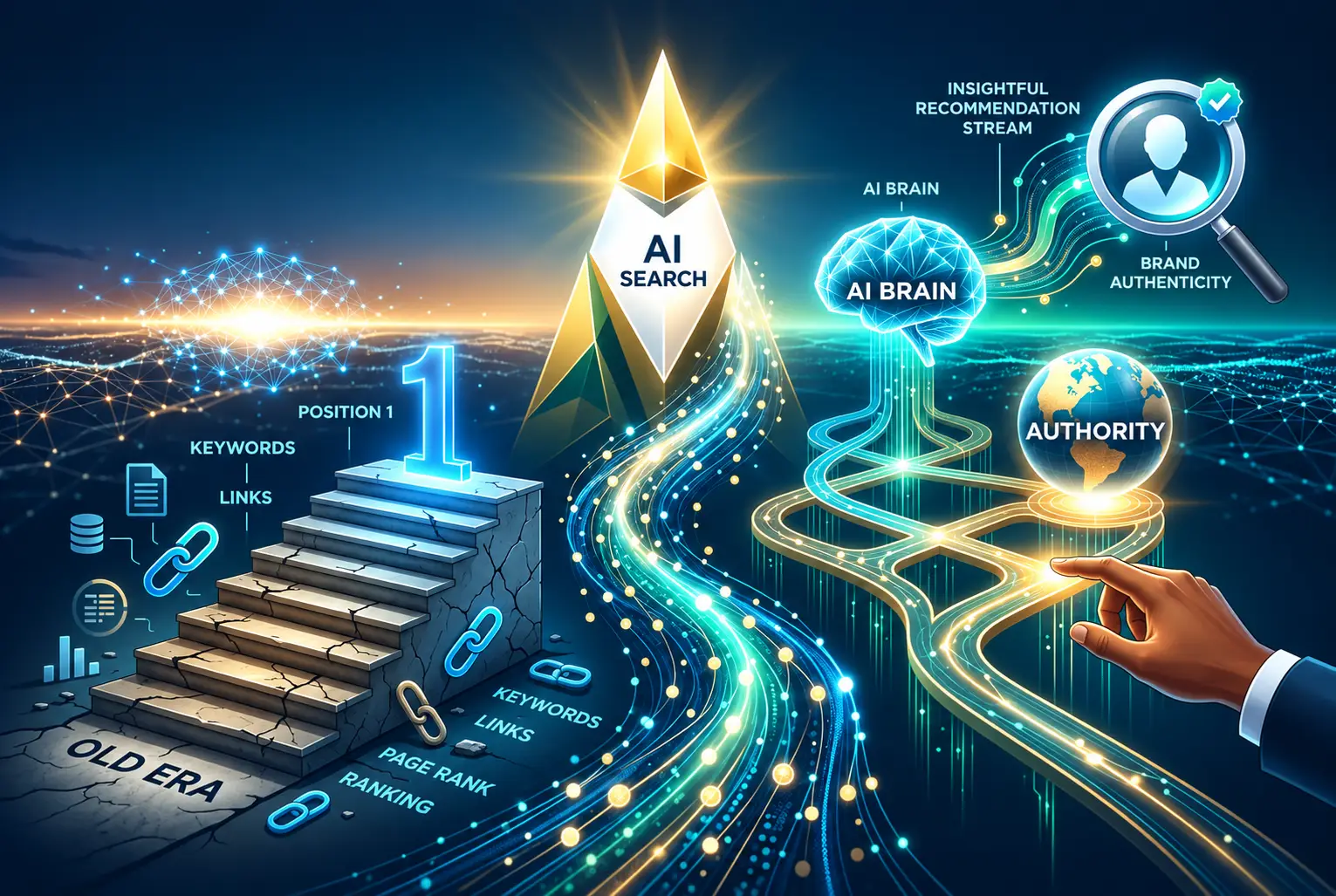 Brand authority connected to backlinks and reviews