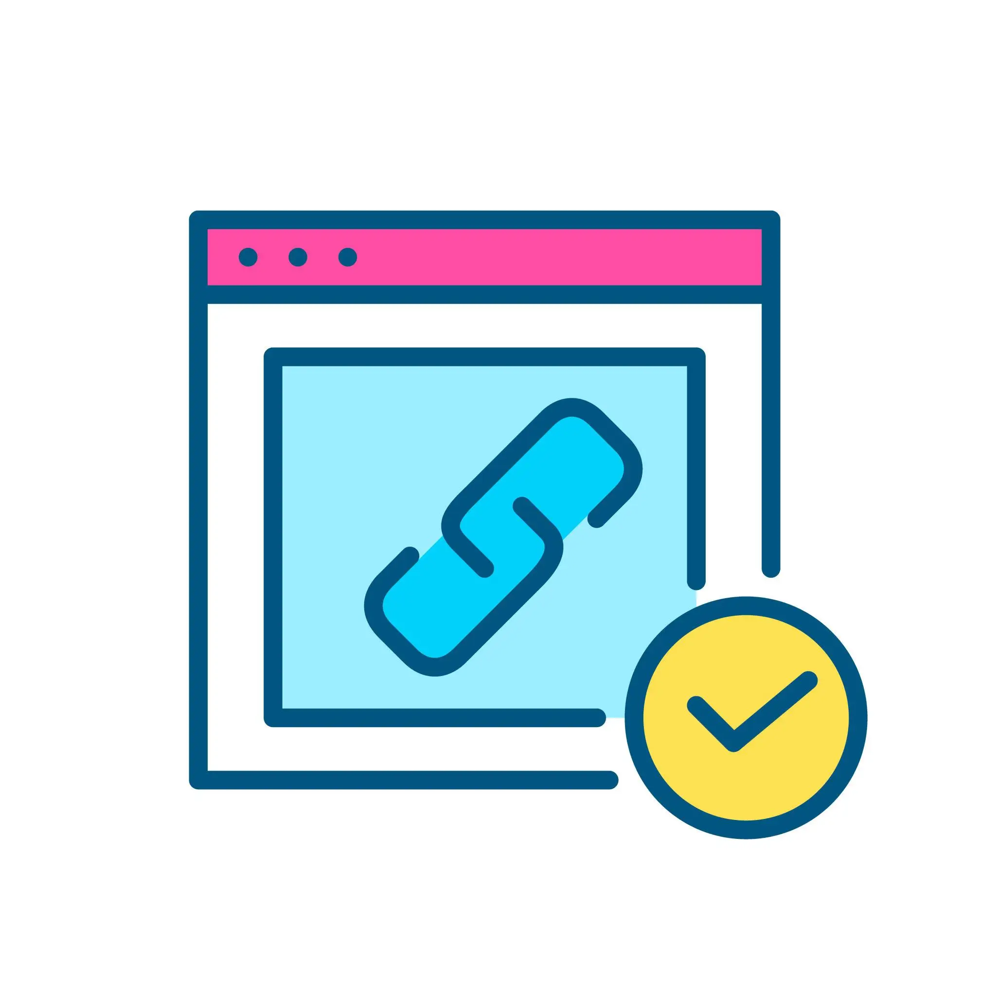 Relevant websites connected by a quality backlink