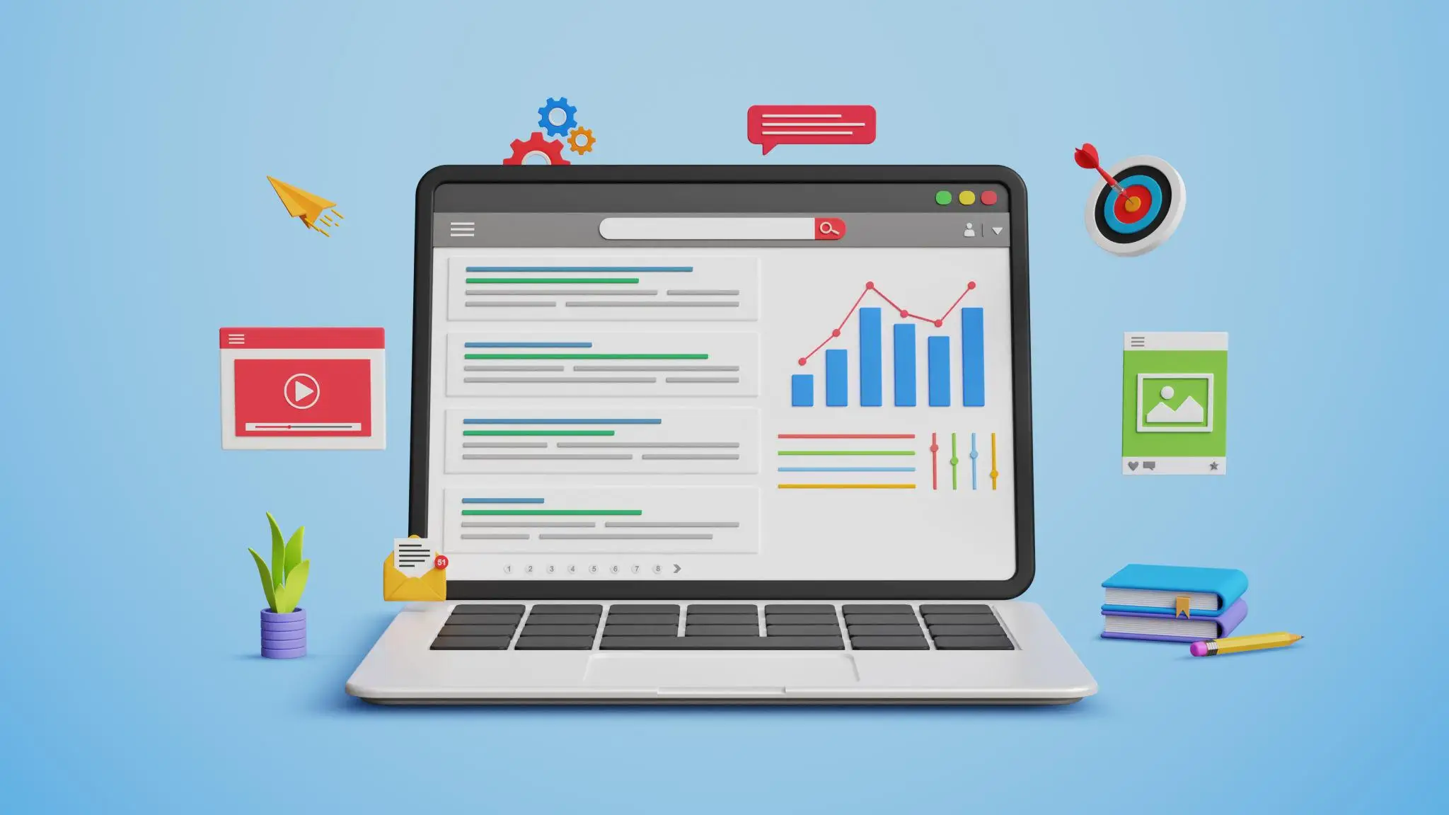 Digital marketing analytics and organic search results
